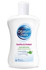 soothe & protect junior bath foam bottle