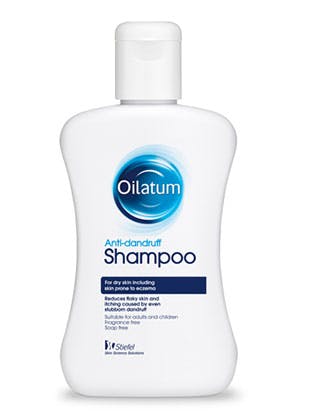 oilatum anti-dandruff shampoo bottle